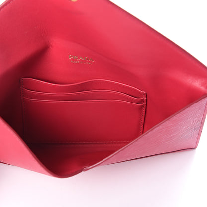 Prada Vitello Move Envelope Wallet Peonia 4 of 5