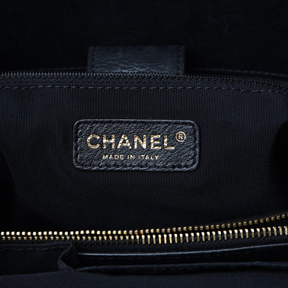 Chanel Calfskin Quilted Small Chain Me Tote Black 5 of 9