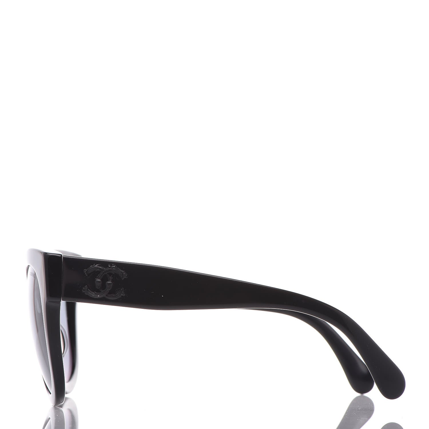 Chanel Acetate Butterfly Signature CC Sunglasses 5358 Black 2 of 9