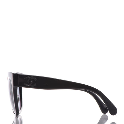 Chanel Acetate Butterfly Signature CC Sunglasses 5358 Black 2 of 9