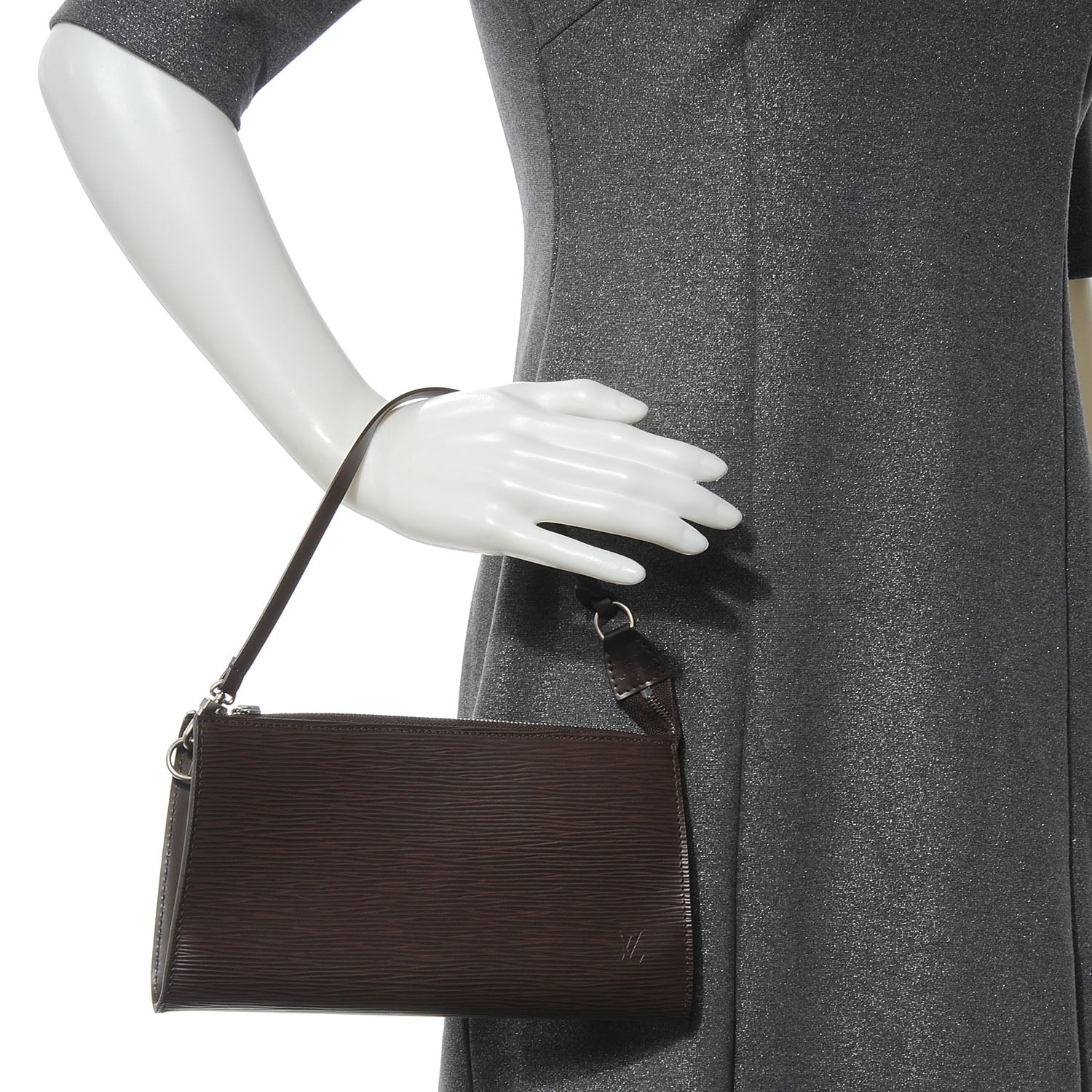 Louis Vuitton Epi Pochette Accessories Moka 2 of 8