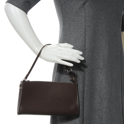 Louis Vuitton Epi Pochette Accessories Moka 2 of 8