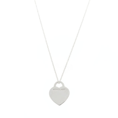 Tiffany Sterling Silver Small Return to Tiffany Heart Pendant Necklace 3 of 5