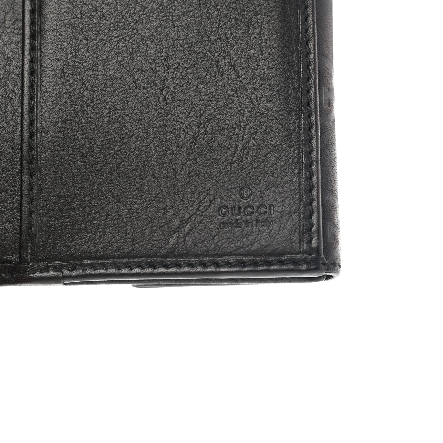 Gucci Guccissima Heart Continental Wallet Black 6 of 9