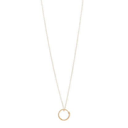 Gucci 18K Yellow Gold Ouroboros Snake Ring Necklace 1 of 5
