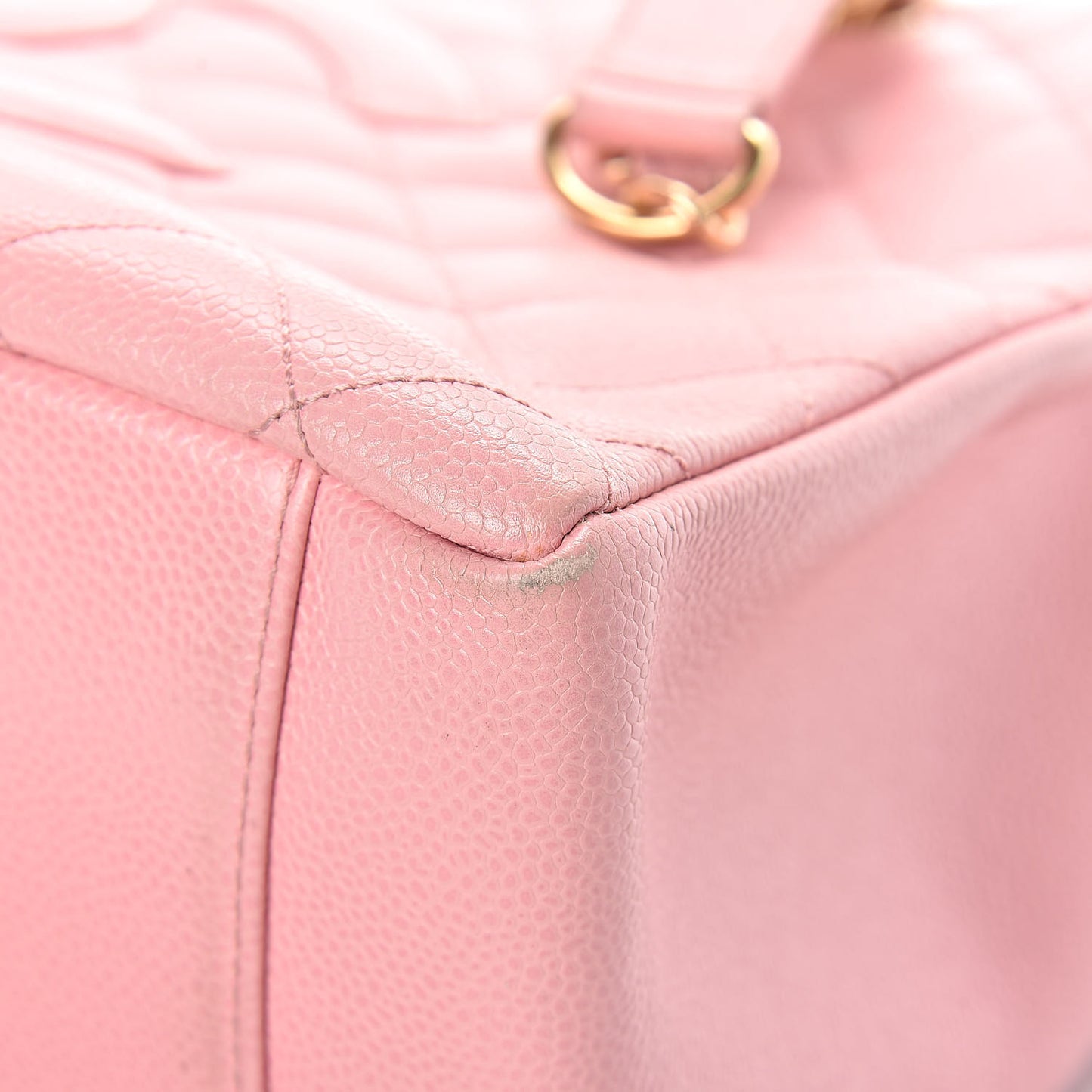 Caviar Quilted Grand Shopping Tote GST Pink
