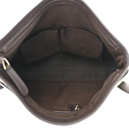 Gucci GG Plus Monogram Medium Flat Messenger Bag Dark Brown 5 of 10