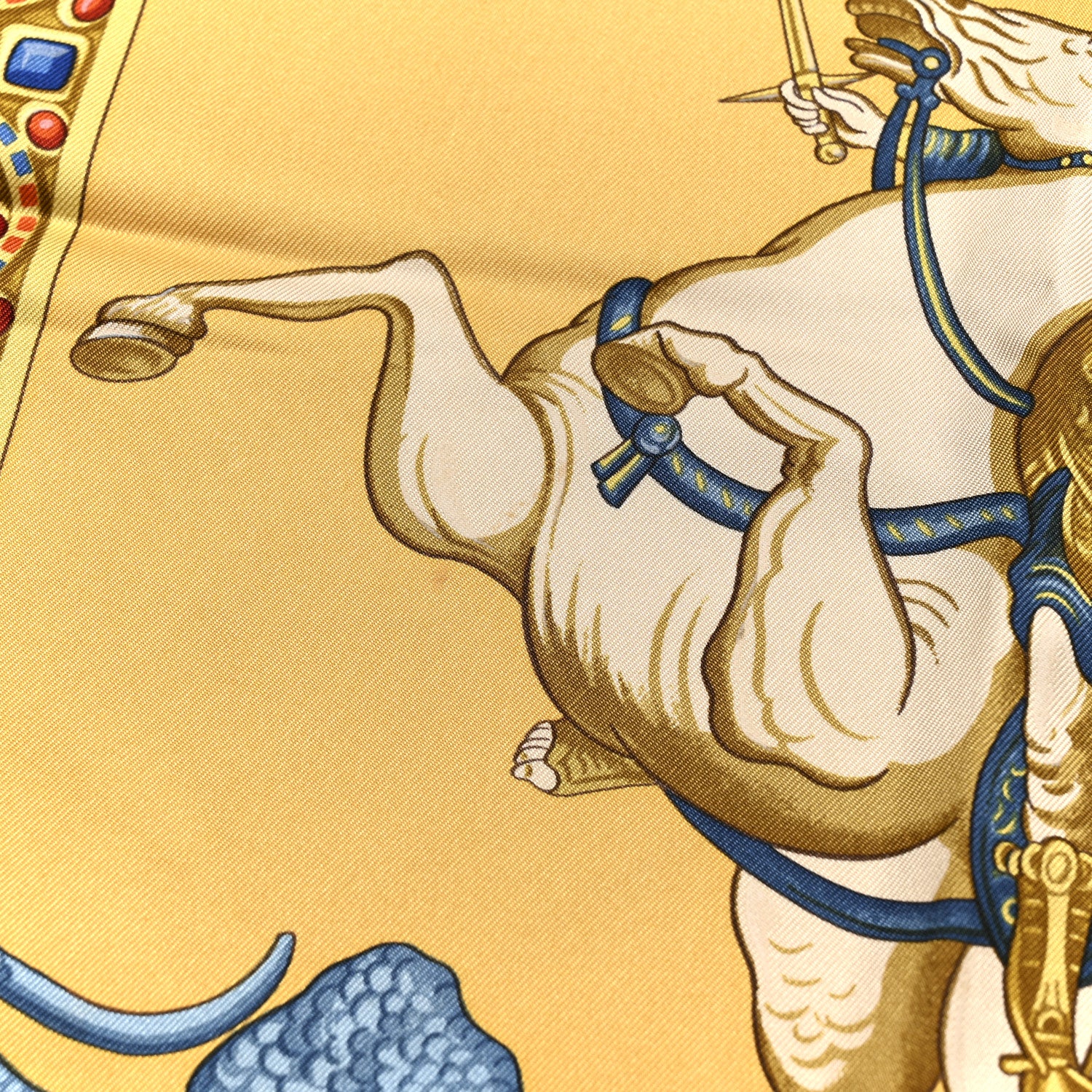 Hermes Silk Le Triomphe Du Paladin Scarf 90 5 of 5