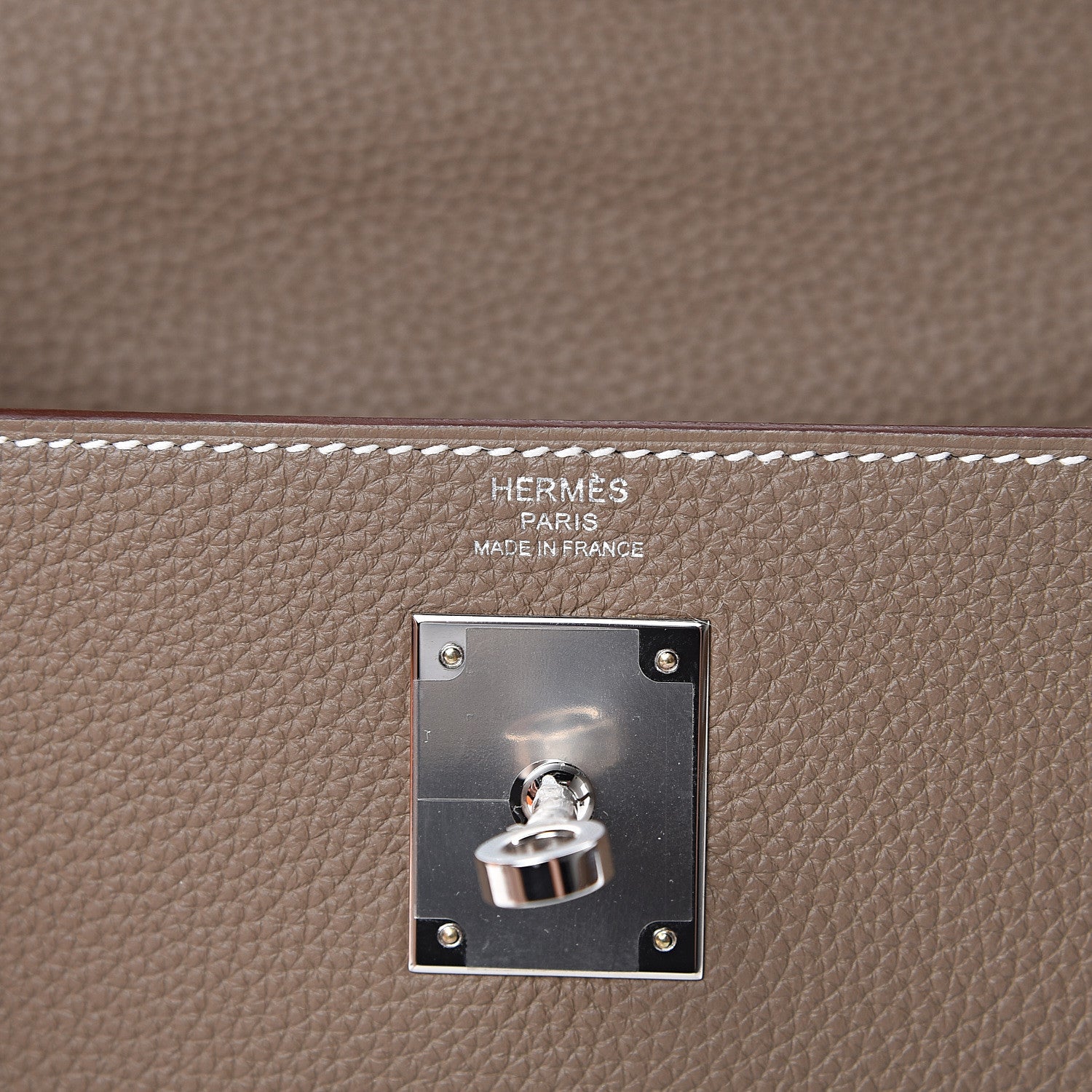 Hermes Togo Kelly Retourne 28 Etoupe 5 of 10