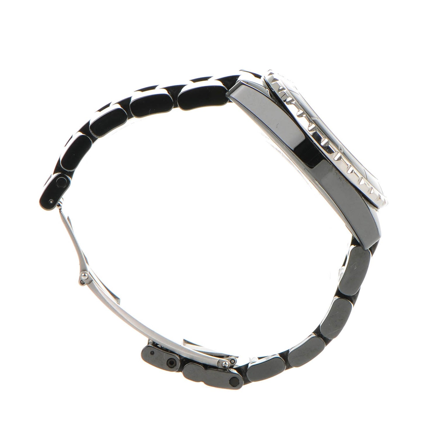 Stainless Steel Ceramic Diamond 38mm J12 Automatic Watch Black