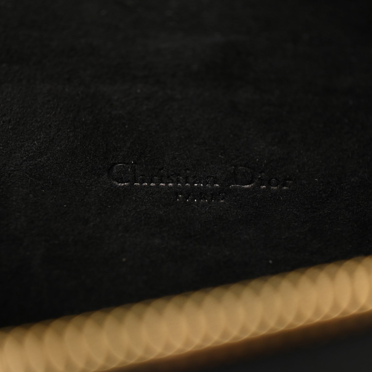 Grained Calfskin Caro Double Pouch Black