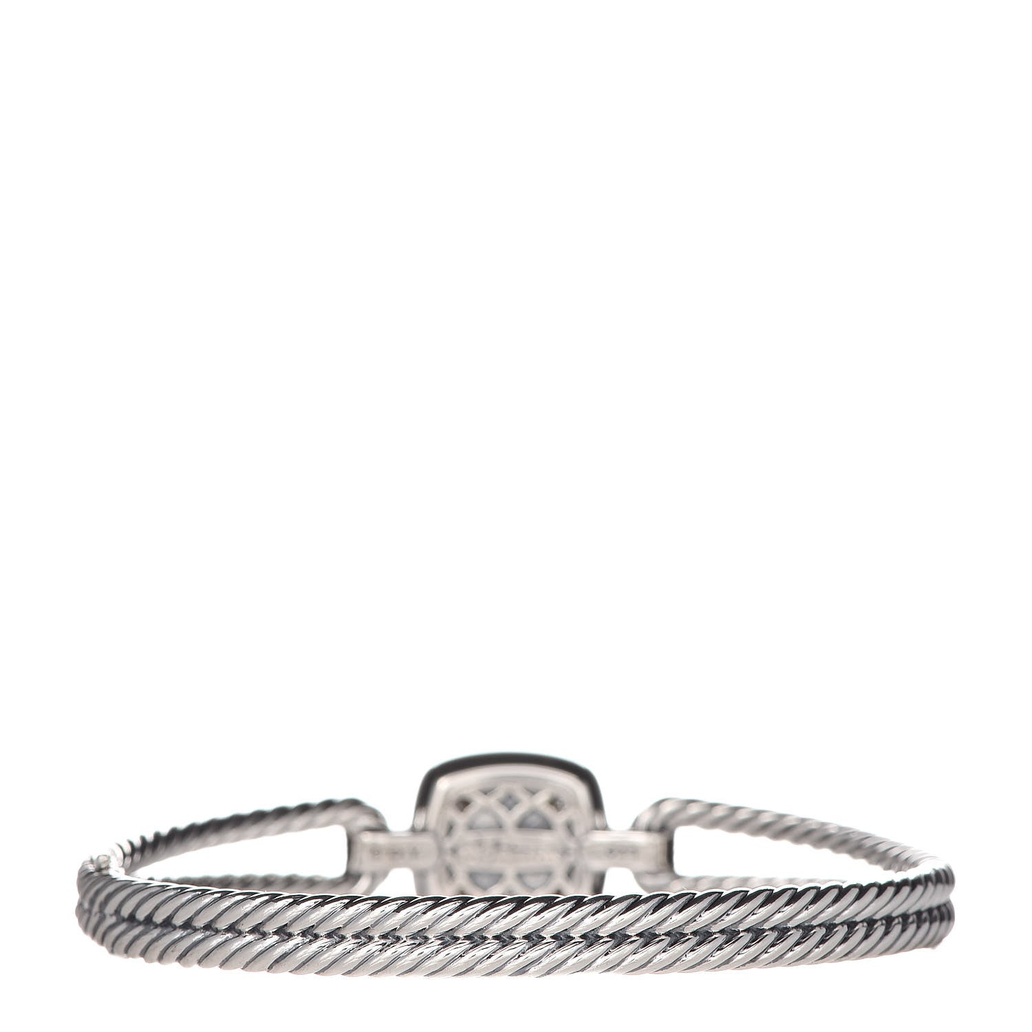 David Yurman Sterling Silver Diamond Albion Cable Bracelet 4 of 6