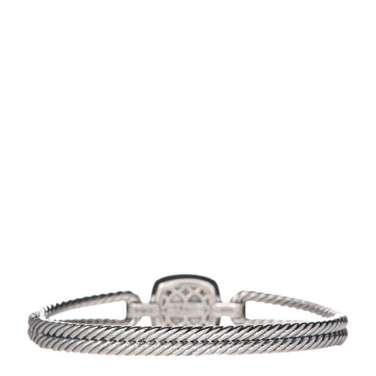 David Yurman Sterling Silver Diamond Albion Cable Bracelet 4 of 6