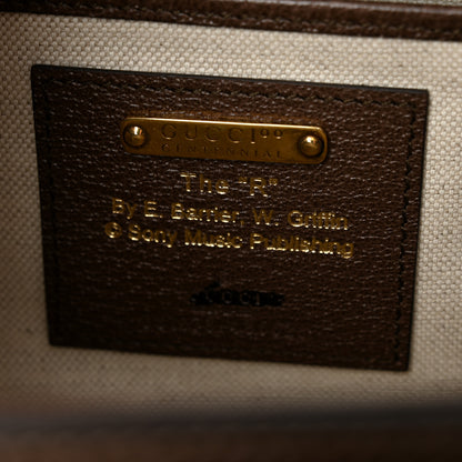 Gucci Canvas Calfskin 100 Centennial Music Medium Bamboo 1947 Top Handle Bag Multicolor 7 of 12