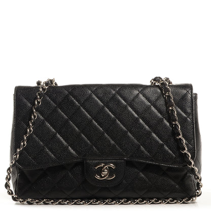 Chanel Caviar Jumbo Single Flap Black 1 of 9