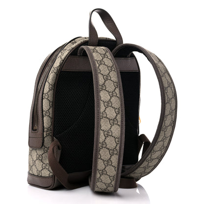 Gucci GG Supreme Monogram Calfskin Web Small Ophidia Day Backpack Beige Ebony New Acero 3 of 12