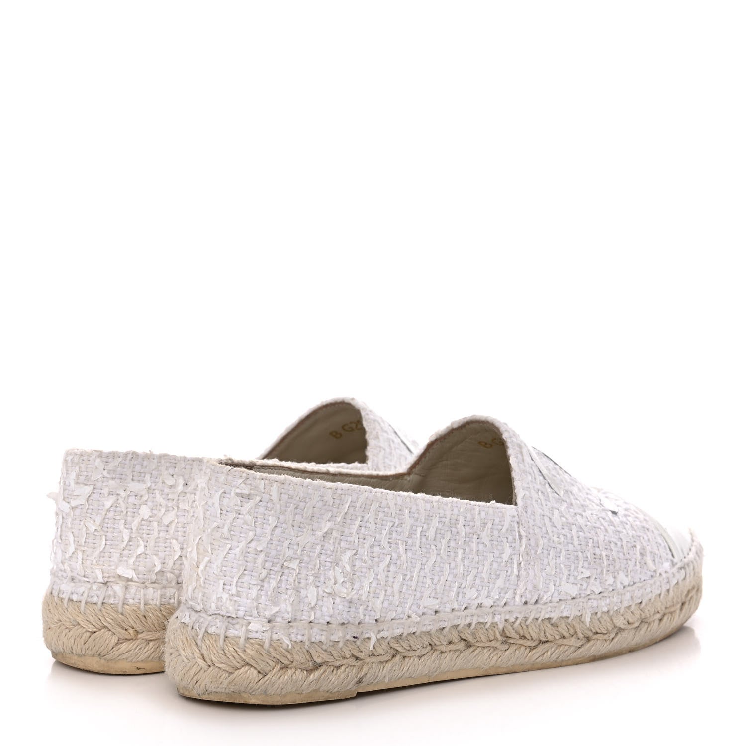 Chanel Tweed Patent CC Espadrilles 36 White 4 of 11