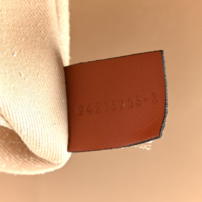 Chloe Cotton Calfskin Large Woody Ribbon Tote White Brown 7 of 9