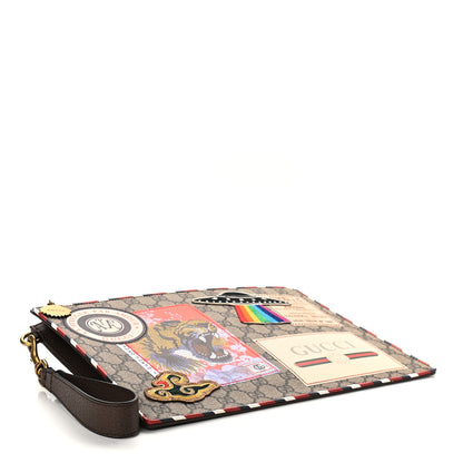 Gucci GG Supreme Monogram Courrier Documents Holder Beige New Acero 4 of 9