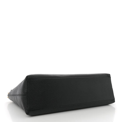 Valentino Garavani Grained Calfskin Rockstud Shoulder Tote Black 4 of 9