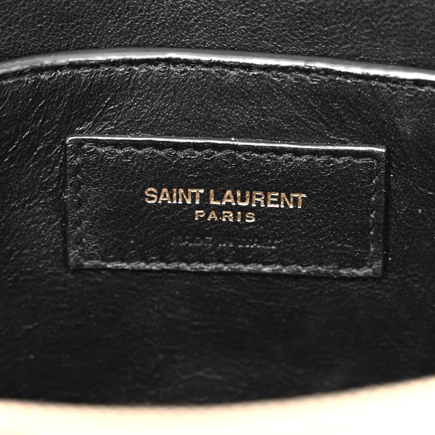 Saint Laurent Calfskin Matelasse Victoire Chain Wallet Black 7 of 21