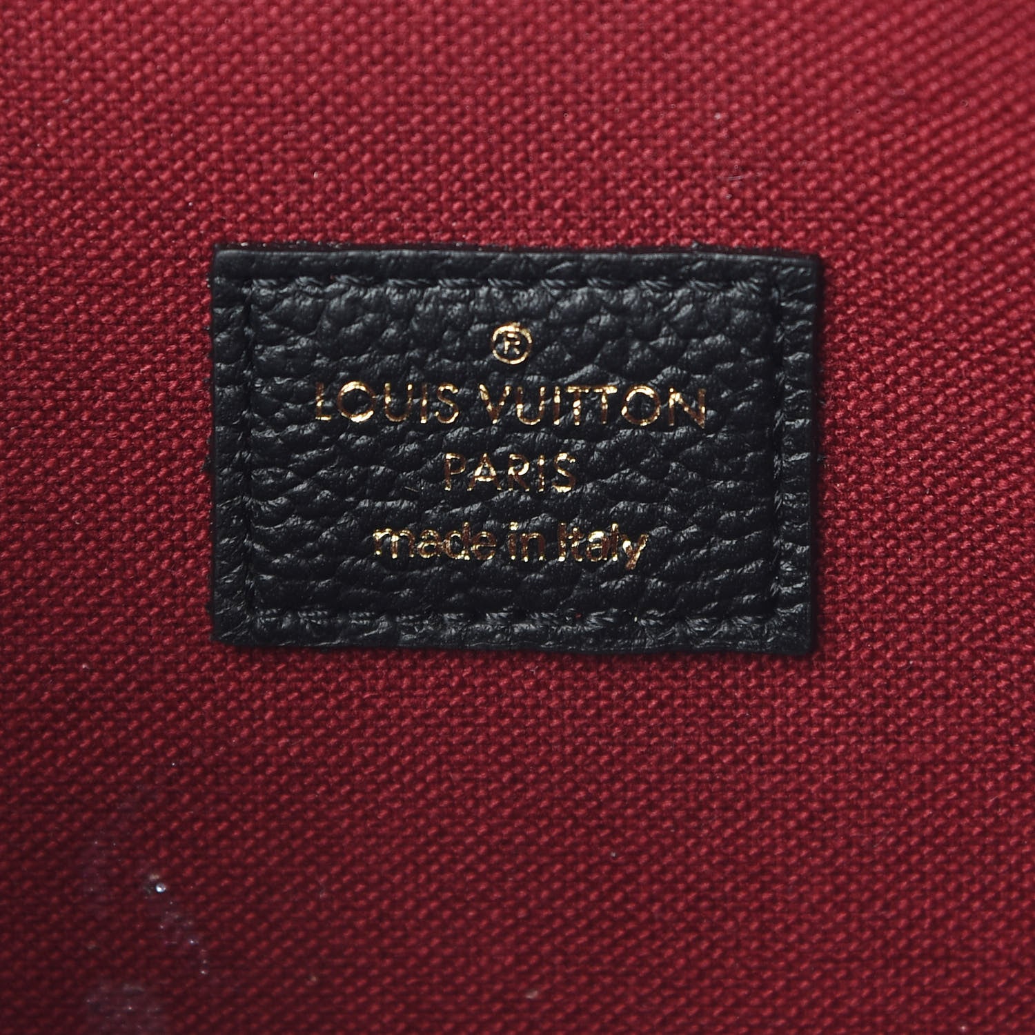 Louis Vuitton Empreinte Monogram Giant Felicie Pochette Black Beige 9 of 10