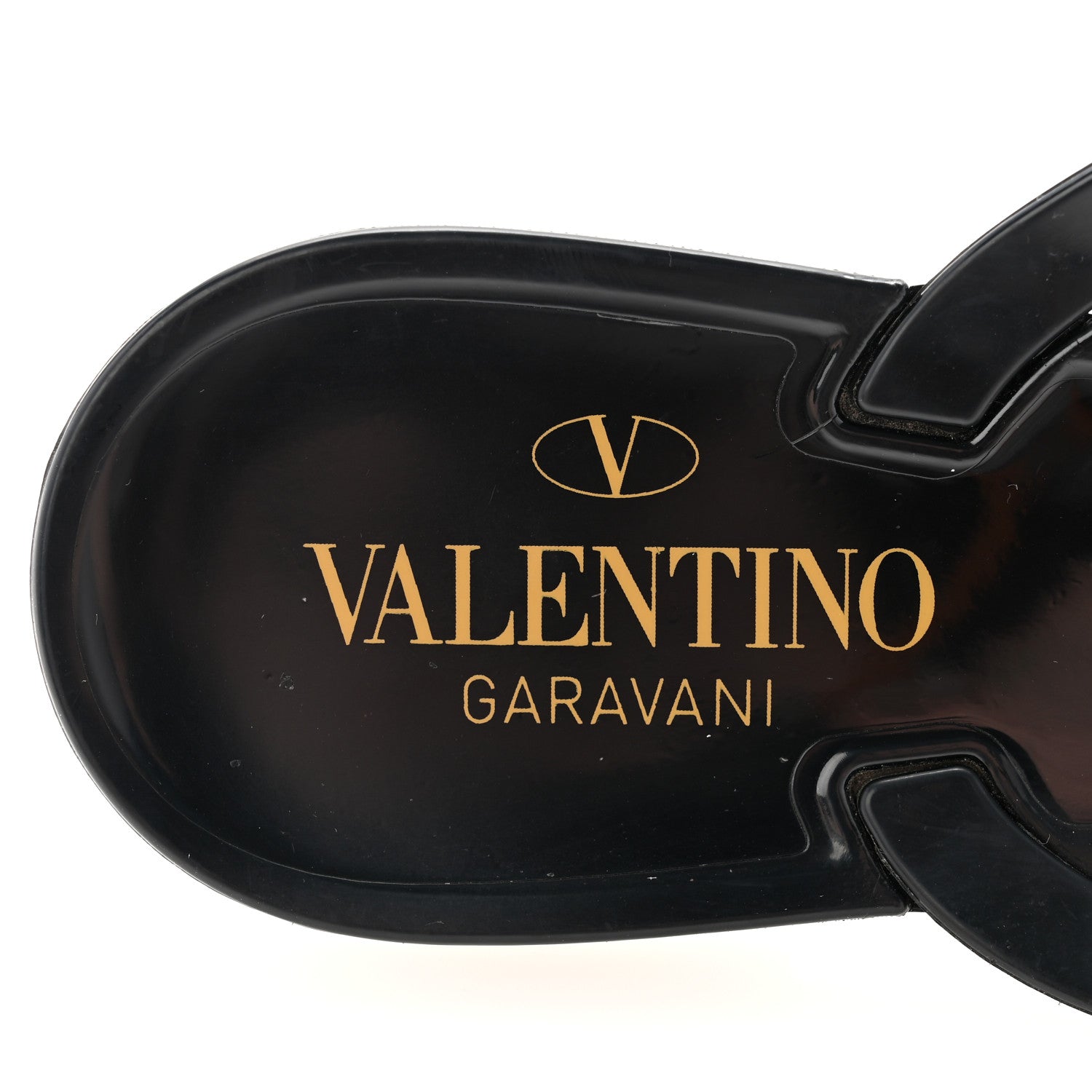 Valentino Garavani PVC Jelly Rockstud Bow Thong Sandals 39 Black 6 of 8