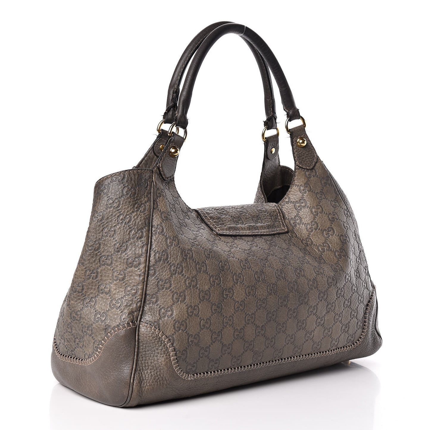 Guccissima Large New Pelham Shoulder Bag Grey