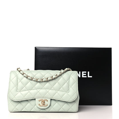 Chanel Lambskin Quilted Medium Mademoiselle Chic Flap Light Green 10 of 10