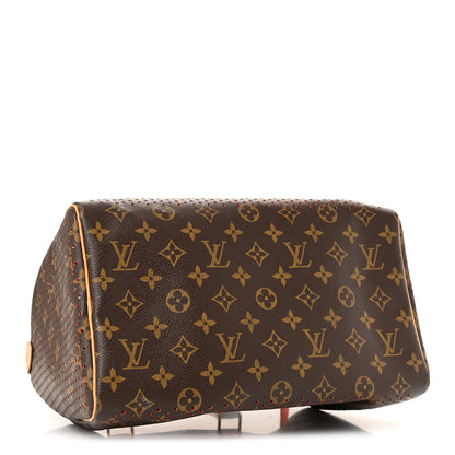 Louis Vuitton Monogram Perforated Speedy 30 Orange 4 of 11