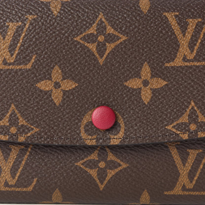 Louis Vuitton Monogram Emilie Wallet Fuchsia 9 of 10