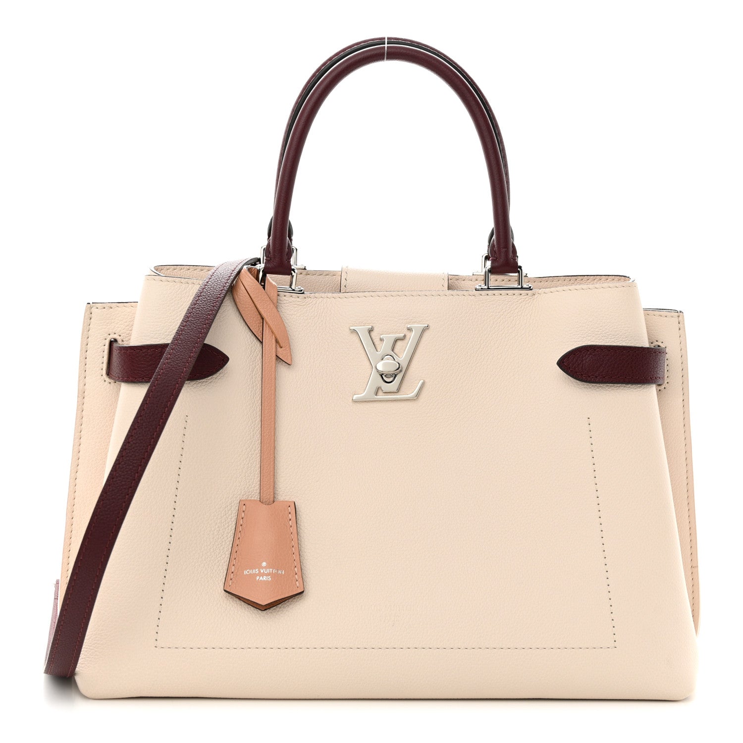 Louis Vuitton Calfskin Lockme Day Rose Silk Quartz Calla 1 of 9