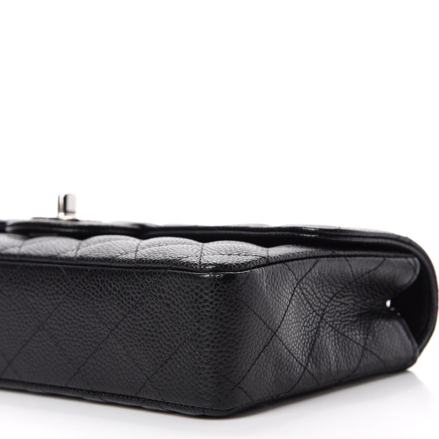 Caviar Quilted East West Flap Black