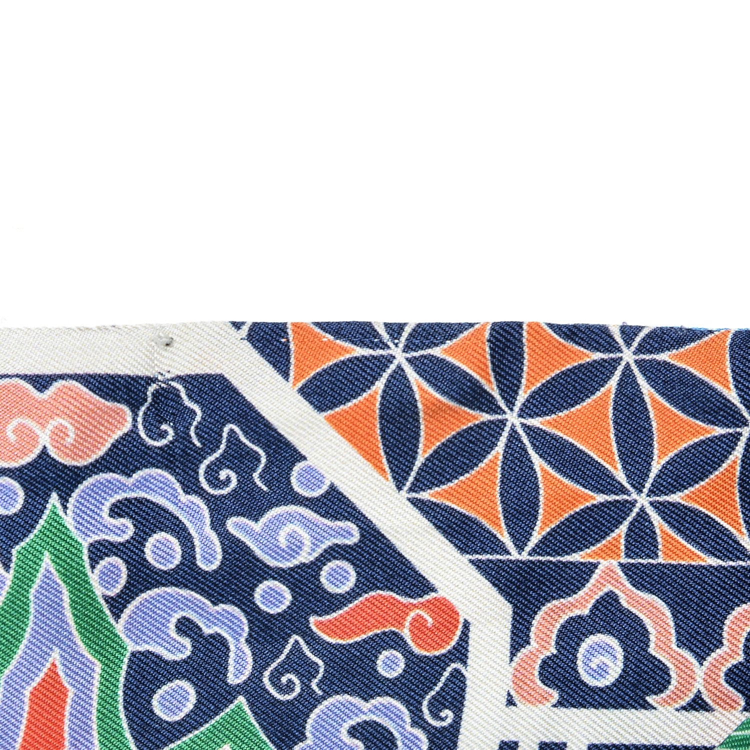 Hermes Silk Collections Imperiales Twilly Lavande Bleu Orange 3 of 5