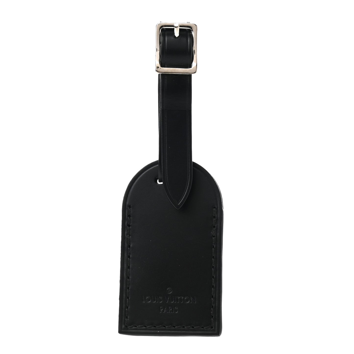 Calfskin Luggage Tag Black