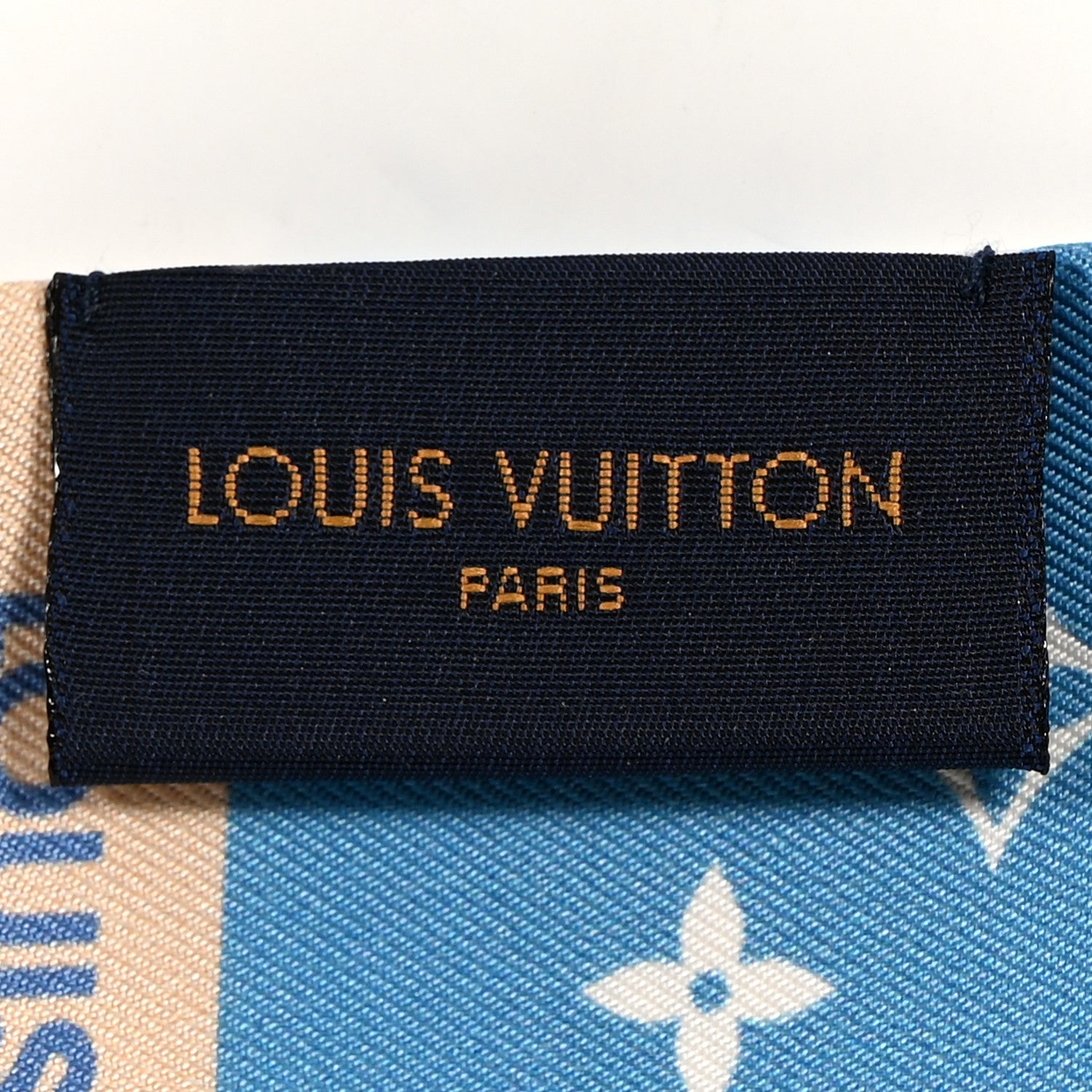 Louis Vuitton Silk Monogram Gradient By The Pool Bandeau Blue 4 of 5