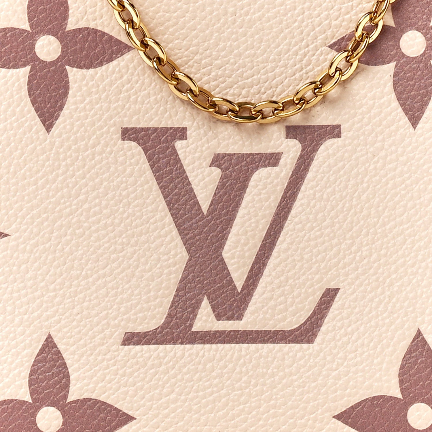 Louis Vuitton Empreinte Monogram Giant Double Zip Pochette Creme Bois de Rose 8 of 11