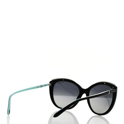 Tiffany Acetate Metal Cat Eye Sunglasses TF4134 Black Blue 4 of 8