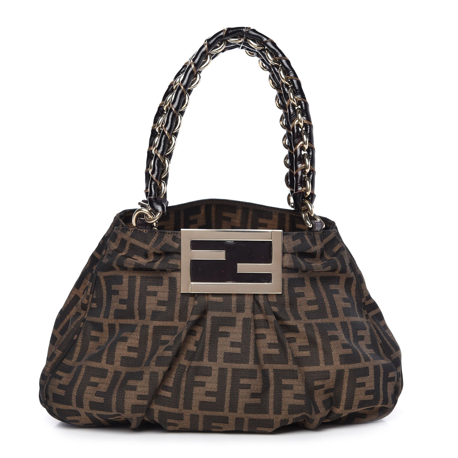 Fendi Zucca Small Mia Tote Tobacco 1 of 10