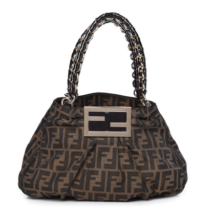 Fendi Zucca Small Mia Tote Tobacco 1 of 10