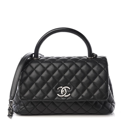 Chanel Caviar Quilted Small Coco Handle Flap Black 1 of 10