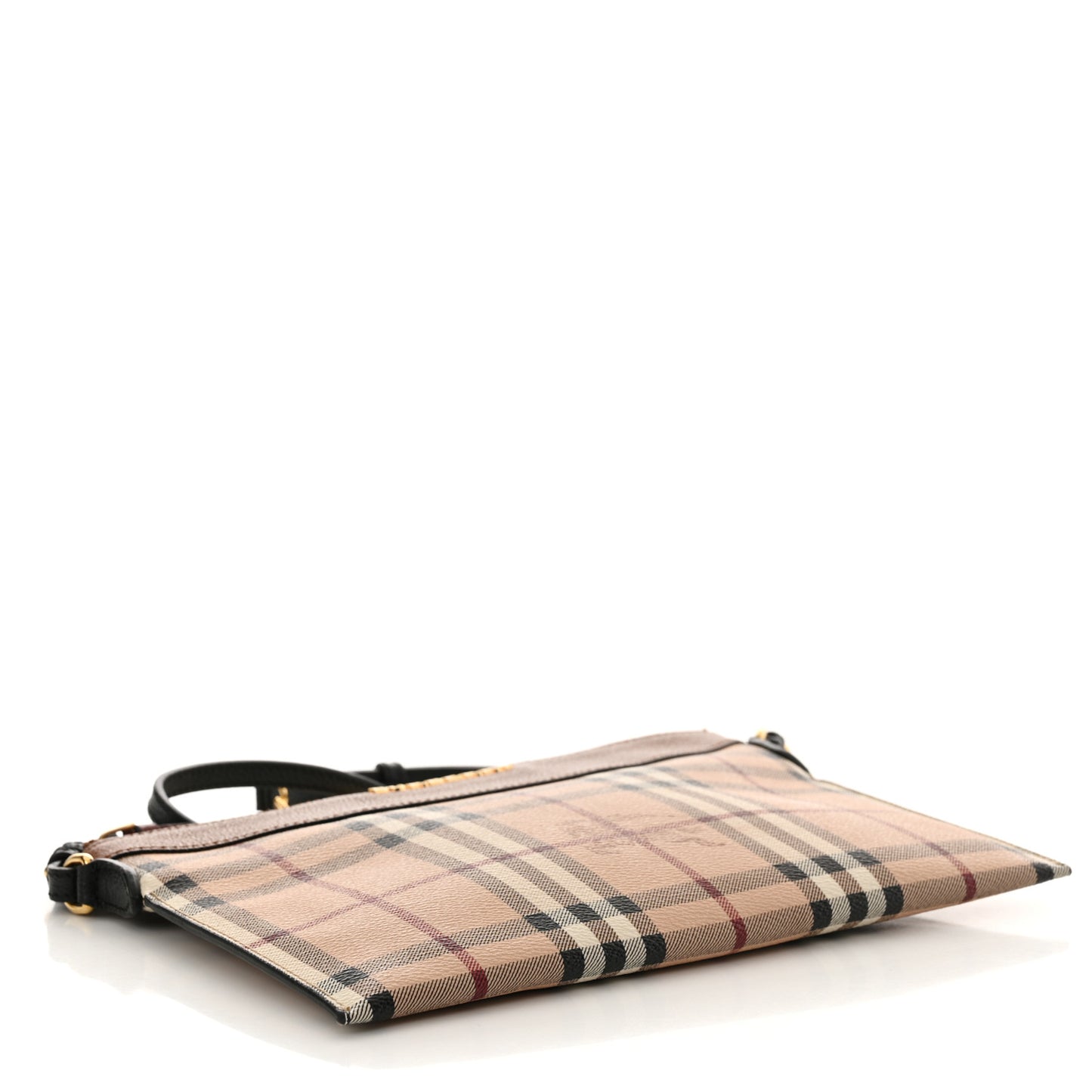 Haymarket Check Peyton Crossbody Clutch Bag Toffee