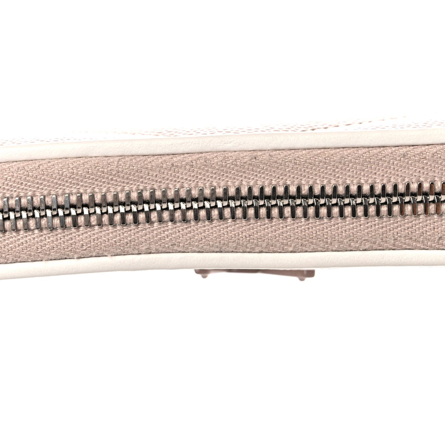 Grain De Poudre Matelasse Chevron Monogram Zip Around Wallet Pink White