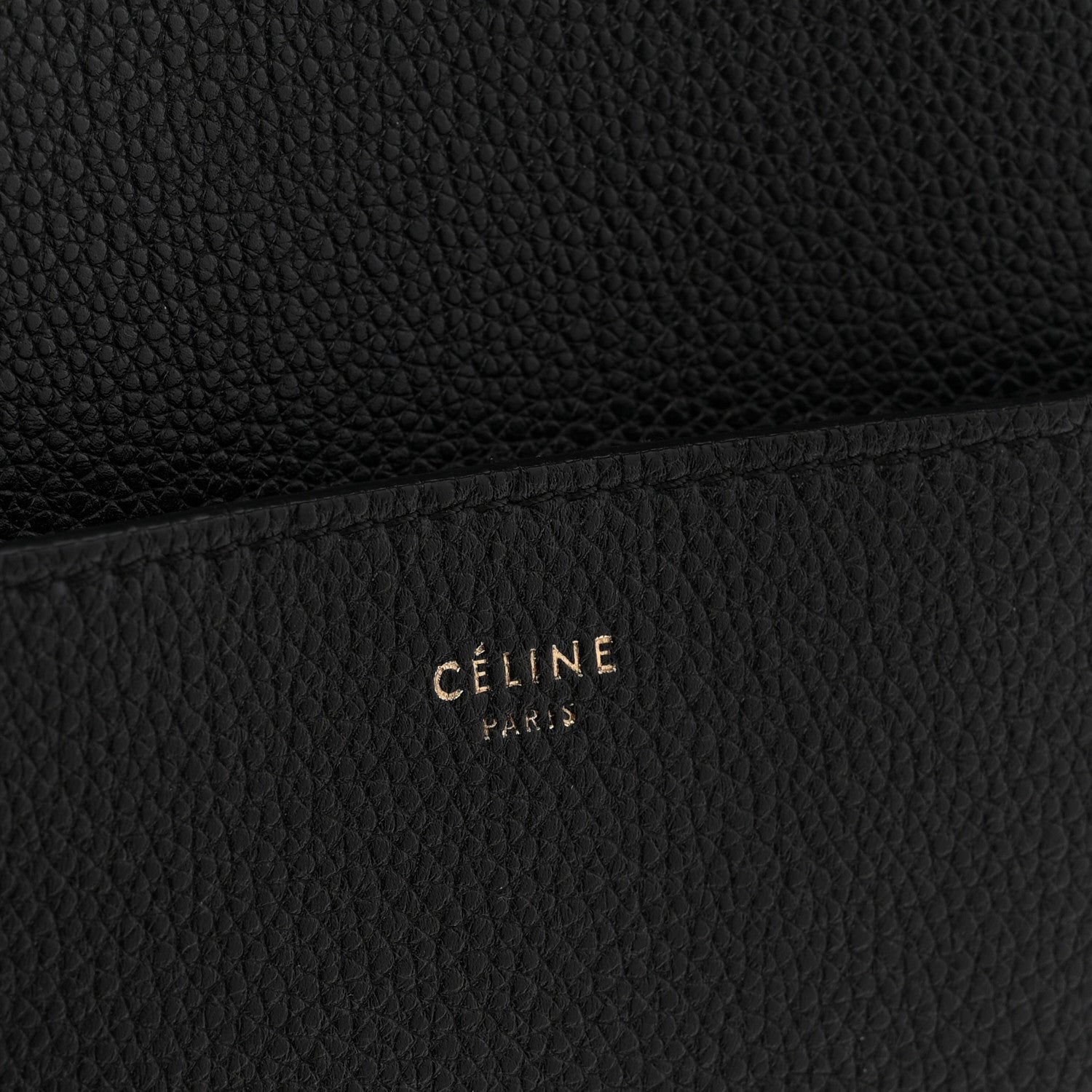 Celine Soft Grained Calfskin Sangle Bucket Bag Black 6 of 12