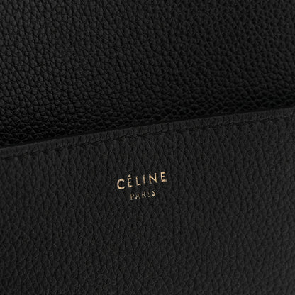 Celine Soft Grained Calfskin Sangle Bucket Bag Black 6 of 12