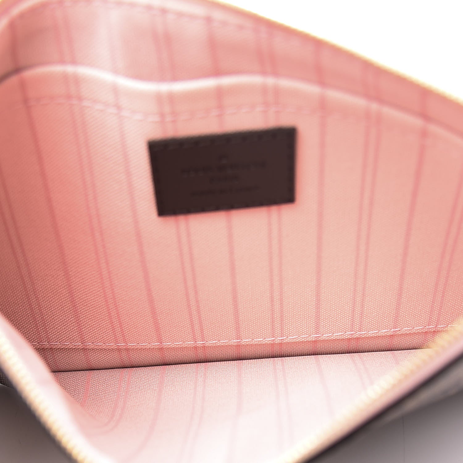 Louis Vuitton Damier Ebene Neverfull MM GM Pochette Rose Ballerine 4 of 8