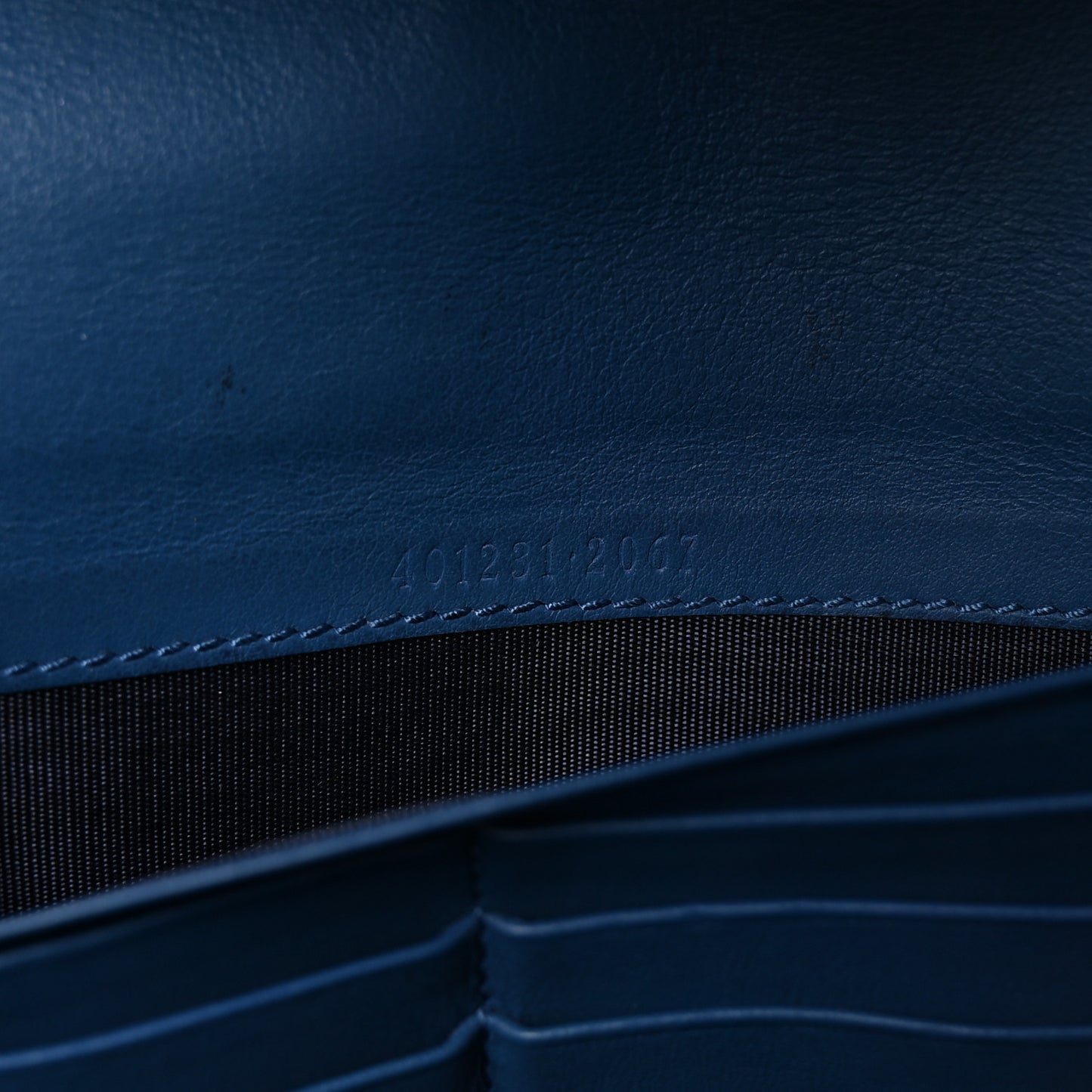 GG Supreme Monogram Blooms Mini Dionysus Chain Wallet Beige Blue Navy Vintage Blue