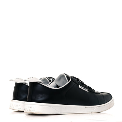 Chanel Calfskin CC Womens Sneakers 43 Black 4 of 8