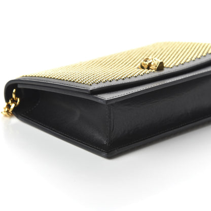 Alexander McQueen Calfskin Studded Skull Small Crossbody Bag Black 6 of 9