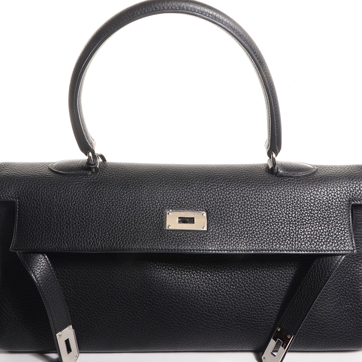 Hermes Taurillon Clemence Shoulder Kelly 40 Black 23 of 26